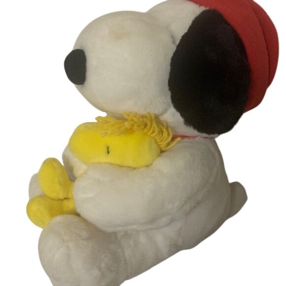Vintage Hallmark Peanuts Snoopy & Woodstock Plush Toy Christmas - Picture 3 of 4